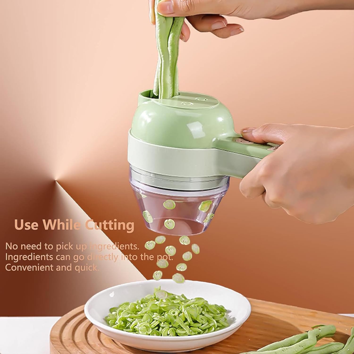 5 in 1 電動野菜カッターセット ポータブル、充電式、ワイヤレスフードプロセッサー