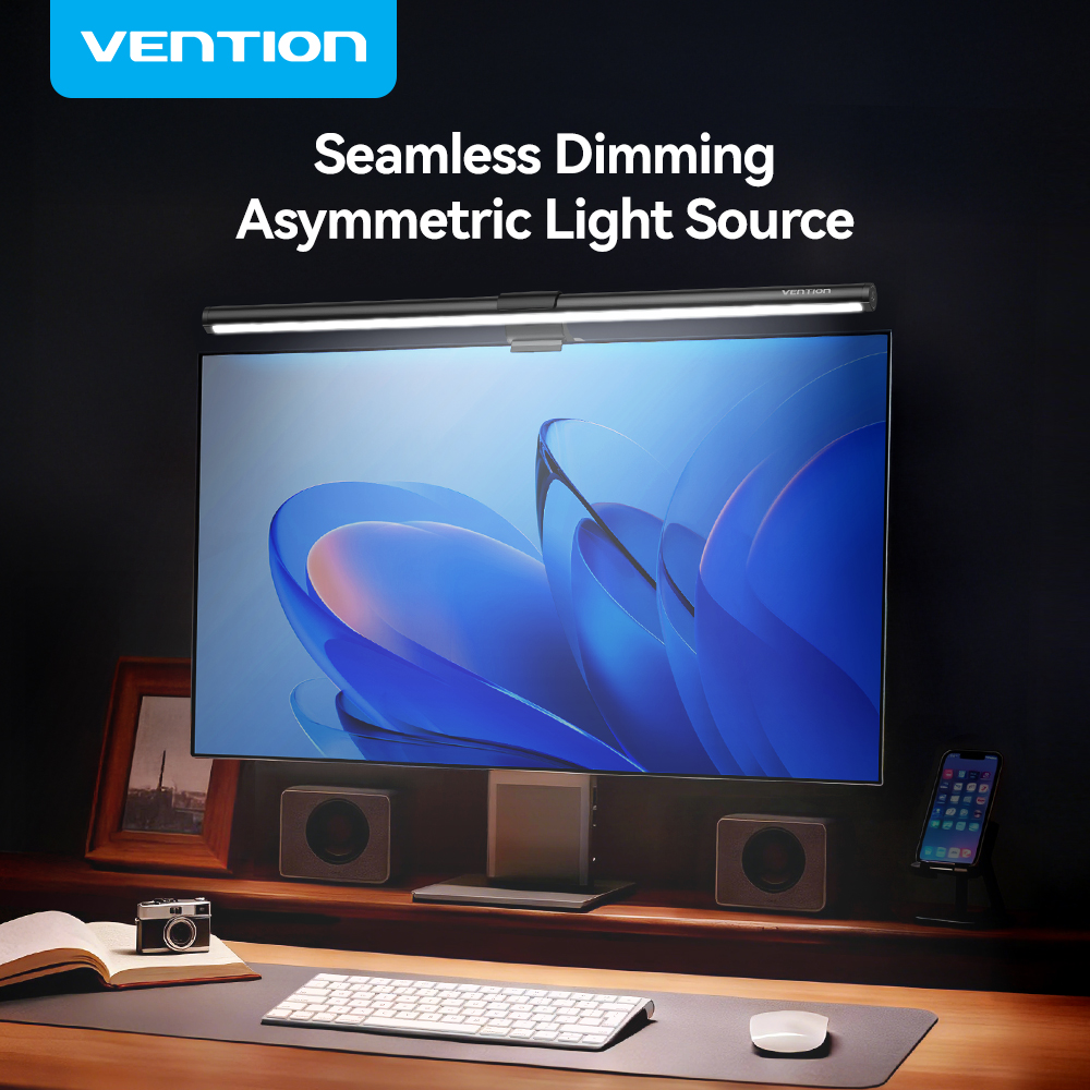 Vention LED モニターライトバー PC ラップトップ画面ライトバー吊り下げ目の保護非対称光源 USB 3 色読み取りランプ