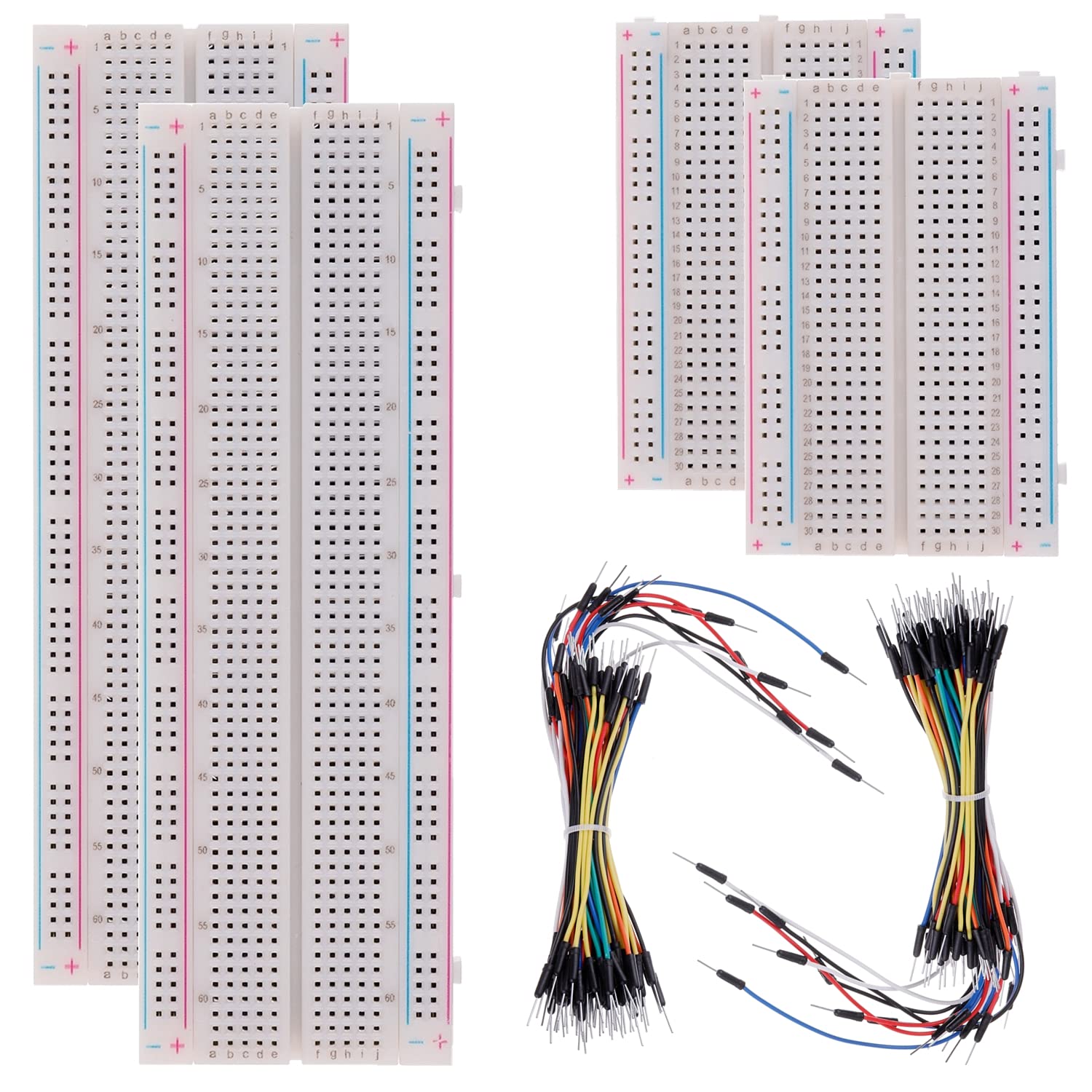 MB-102 プロトタイプブレッドボード 400 830 ポイントはんだレス PCB ブレッドボードジャンパーワイヤーケーブルボード DIY デュポンワイヤー Arduino キット