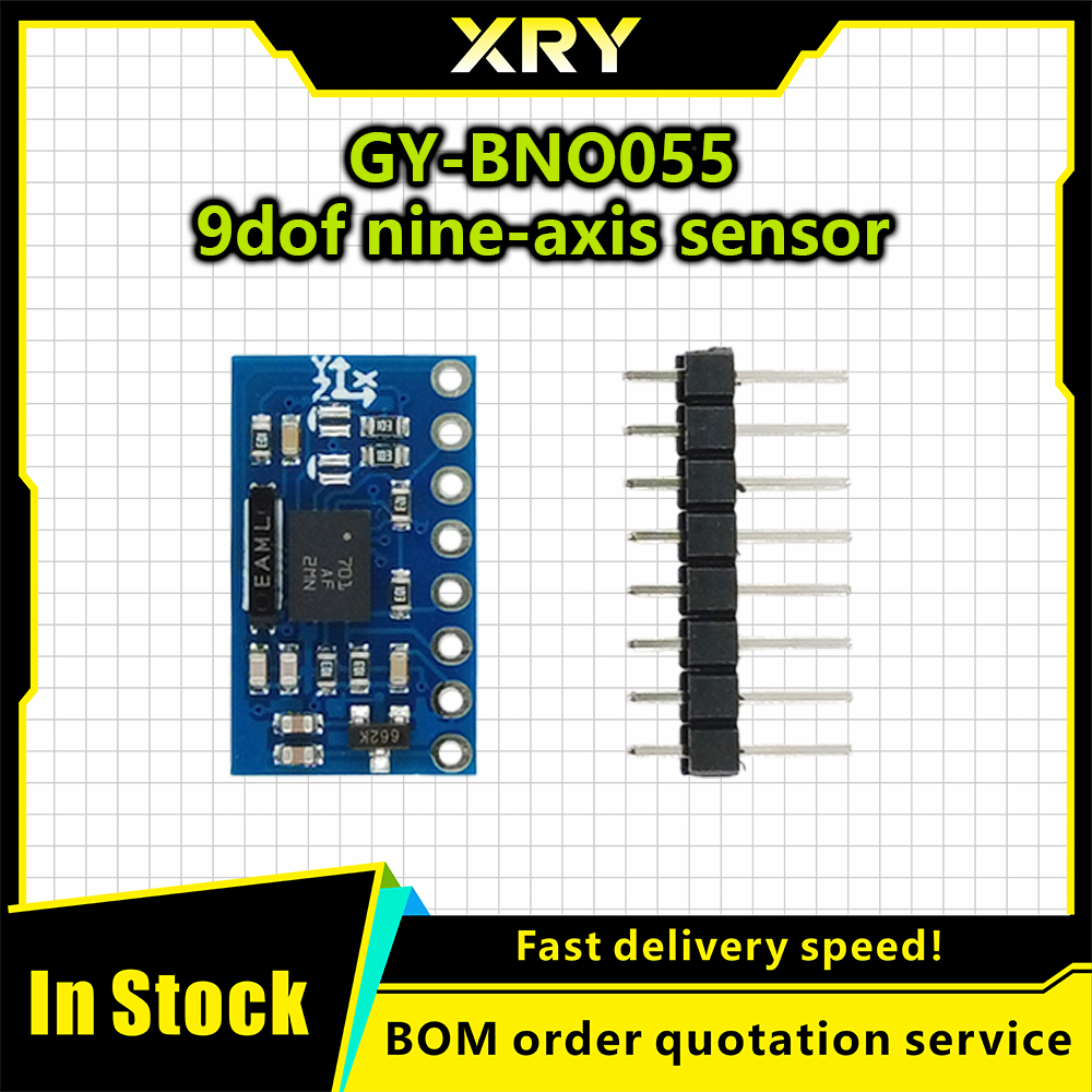 XRY GY-BNO055 9DOF 9 軸 BNO055 絶対方位ブレークアウトボードセンサーモジュール角度ジャイロスコープモジュール IIC シリアル用
