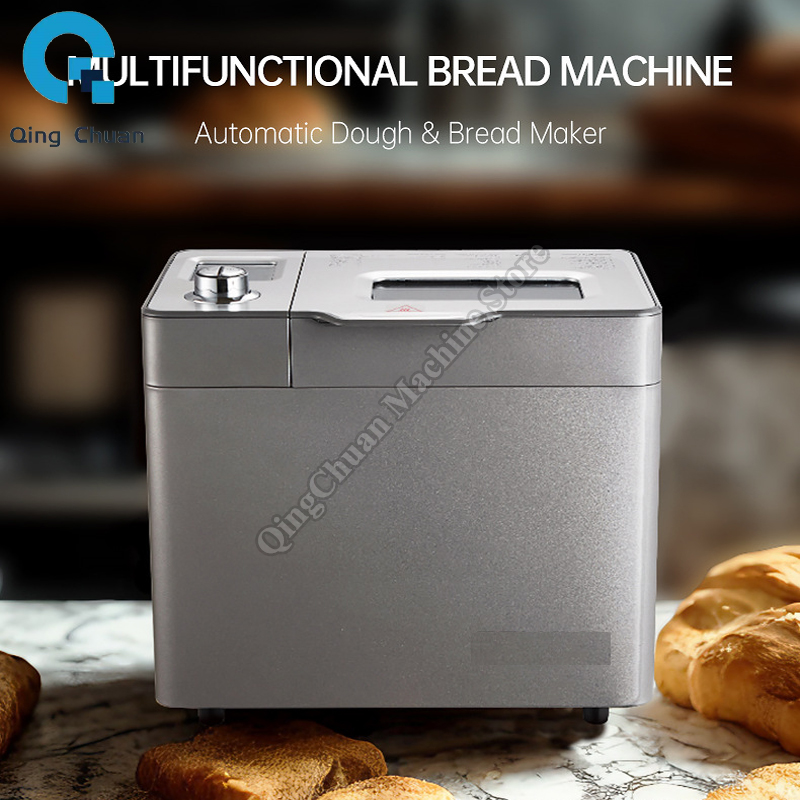 Bread Maker 550W Household Small Fully Automatic Multifunctional Breakfast Maker Dough Kneading Leaver Bread Maker