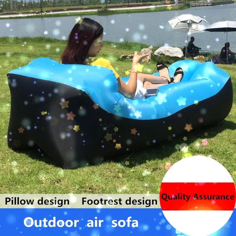 OTAUTAU インフレータブルソファ怠惰なソファ屋外ポータブルピクニックキャンプビーチフェスティバルインフレータブル怠惰なマットレスインフレータブルソファ