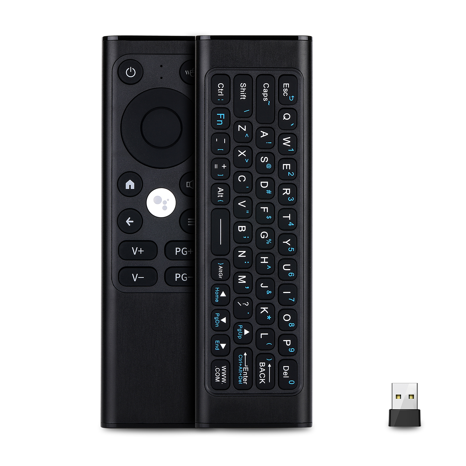 2024 IPazzPort PC リモート ミニ 2.4G/BT ワイヤレス キーボード (エア マウス付き)