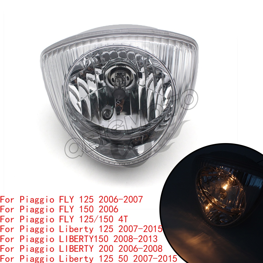 オートバイのヘッドライトヘッドランプピアジオリバティ 125 50 2007-2015 フライ 125 150 4 T 2006-2007 LIBERTY150 2008-2013 LIBERTY200