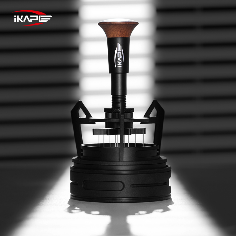 IKAPE V3 エスプレッソロータリー WDT、分注漏斗付きコーヒースターラー