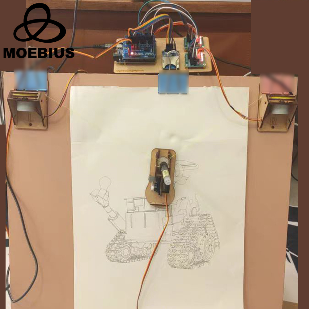 Arduino用の最も安いオープンソース描画ロボット描画ラインプロッター壁画ロボットメーカープロジェクトキット