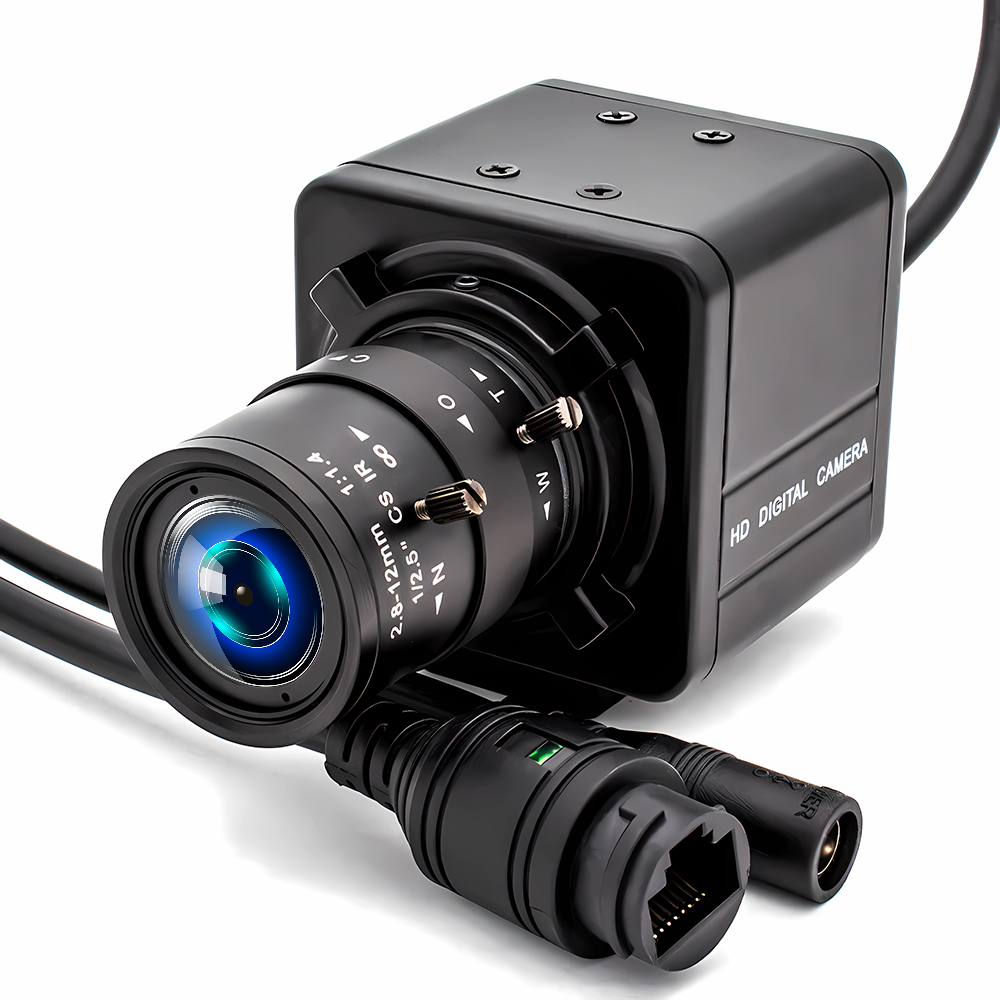 WGWK 4K CMOS POE デジタルライブストリームカメラ 3/4/5/8MP HD セキュリティ保護ウェブカメラ工業用 2.1/5-100mm 手動バリフォーカルレンズ