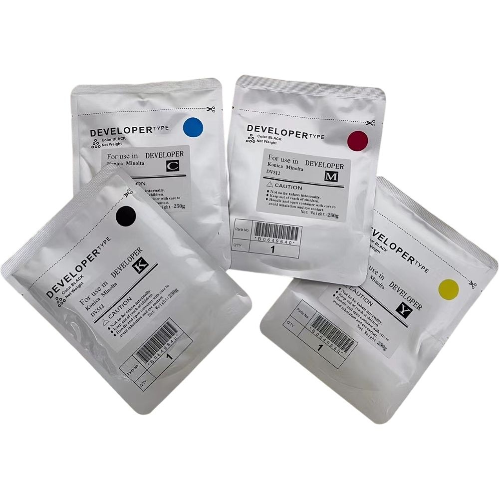4 個オリジナル DV512 現像剤粉末コニカミノルタ Bizhub C221 C224 C281 C284 C364 C454 C554 カラーコピー機現像剤