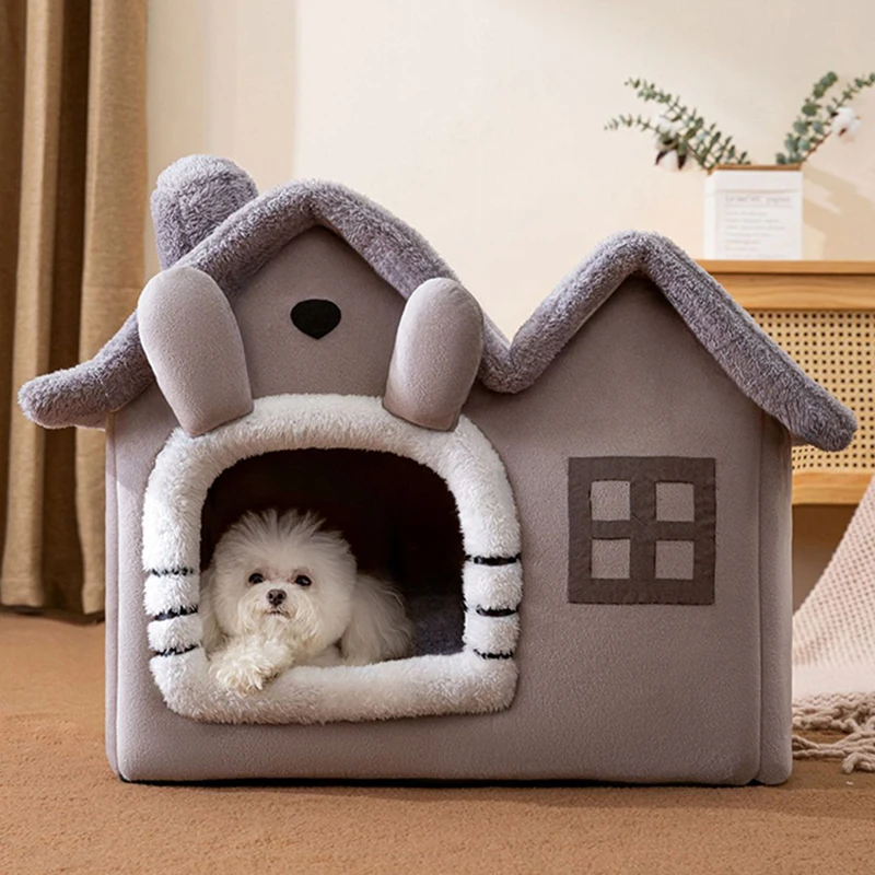 折りたたみ犬小屋犬小屋ベッドマット小中犬猫冬暖かい猫ベッド巣ペット製品バスケットペット子犬洞窟ソファ