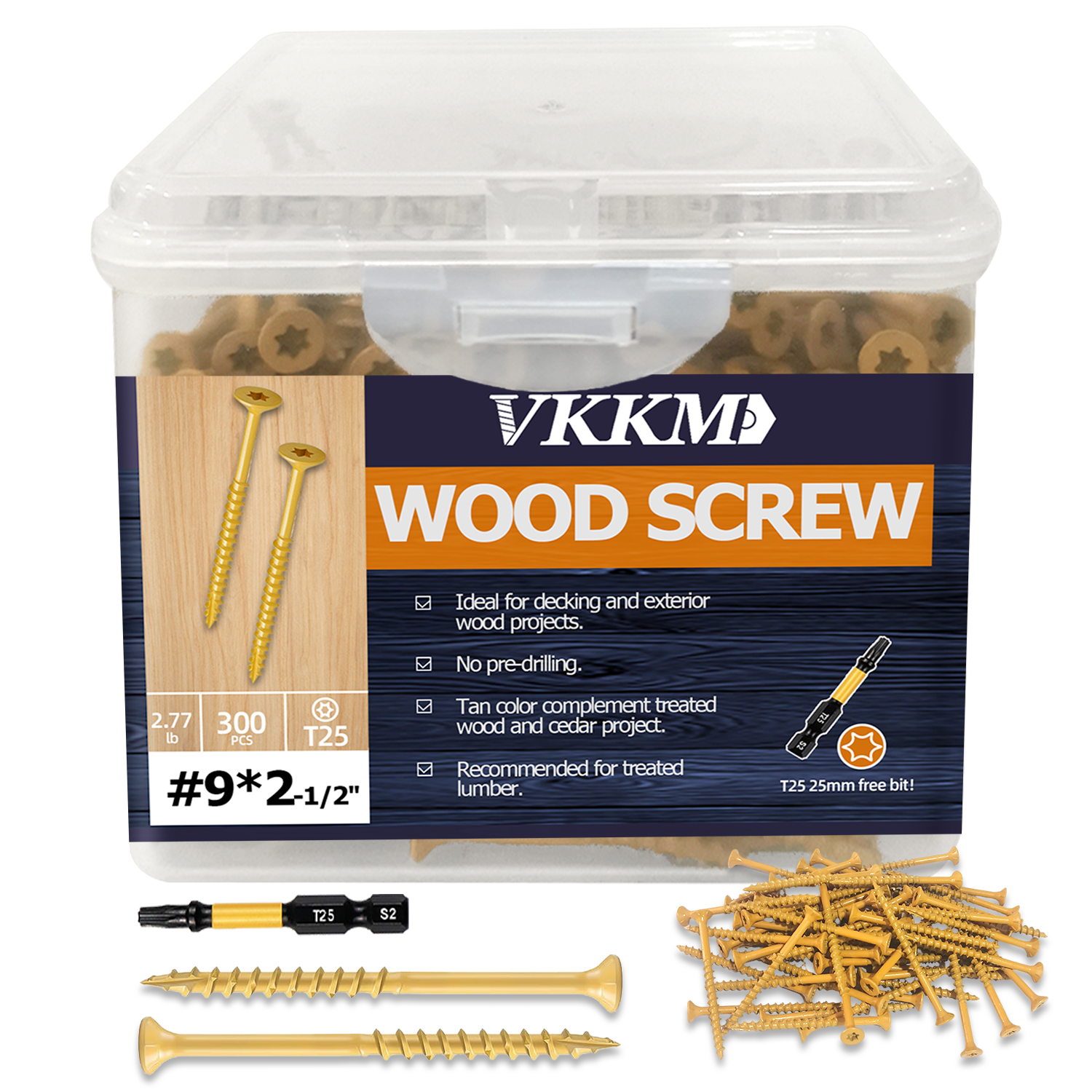 VKKM タン外装デッキネジ、