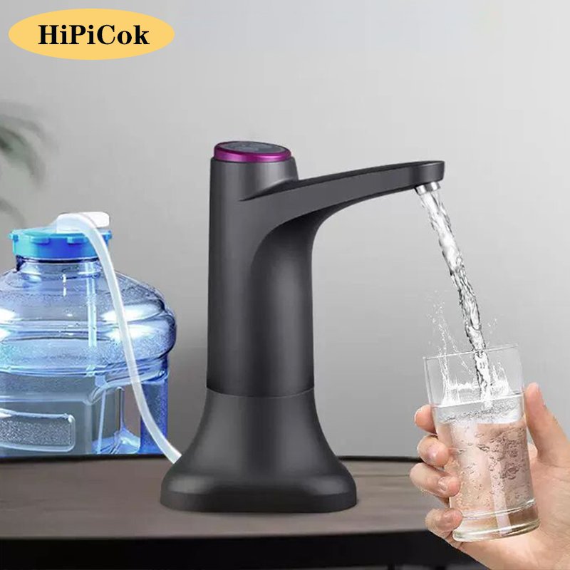 HiPiCok ウォーターポンプ 19 リットルウォーターディスペンサーボトル用ミニ USB 自動電気水ガロンボトルポンプ飲料ディスペンサー