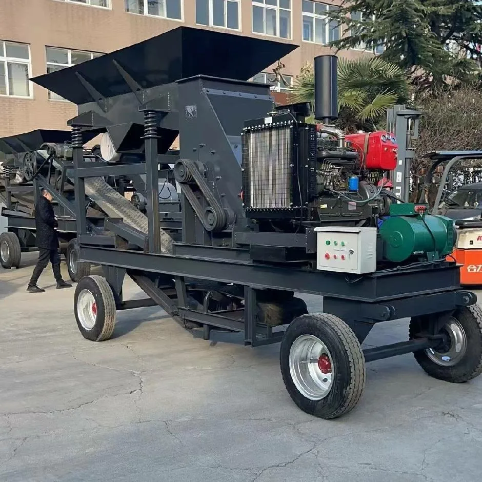 Customized New Condition Large Scale E-Type Mobile Crushing Station Ore Pebble Mobile Jaw Crusher