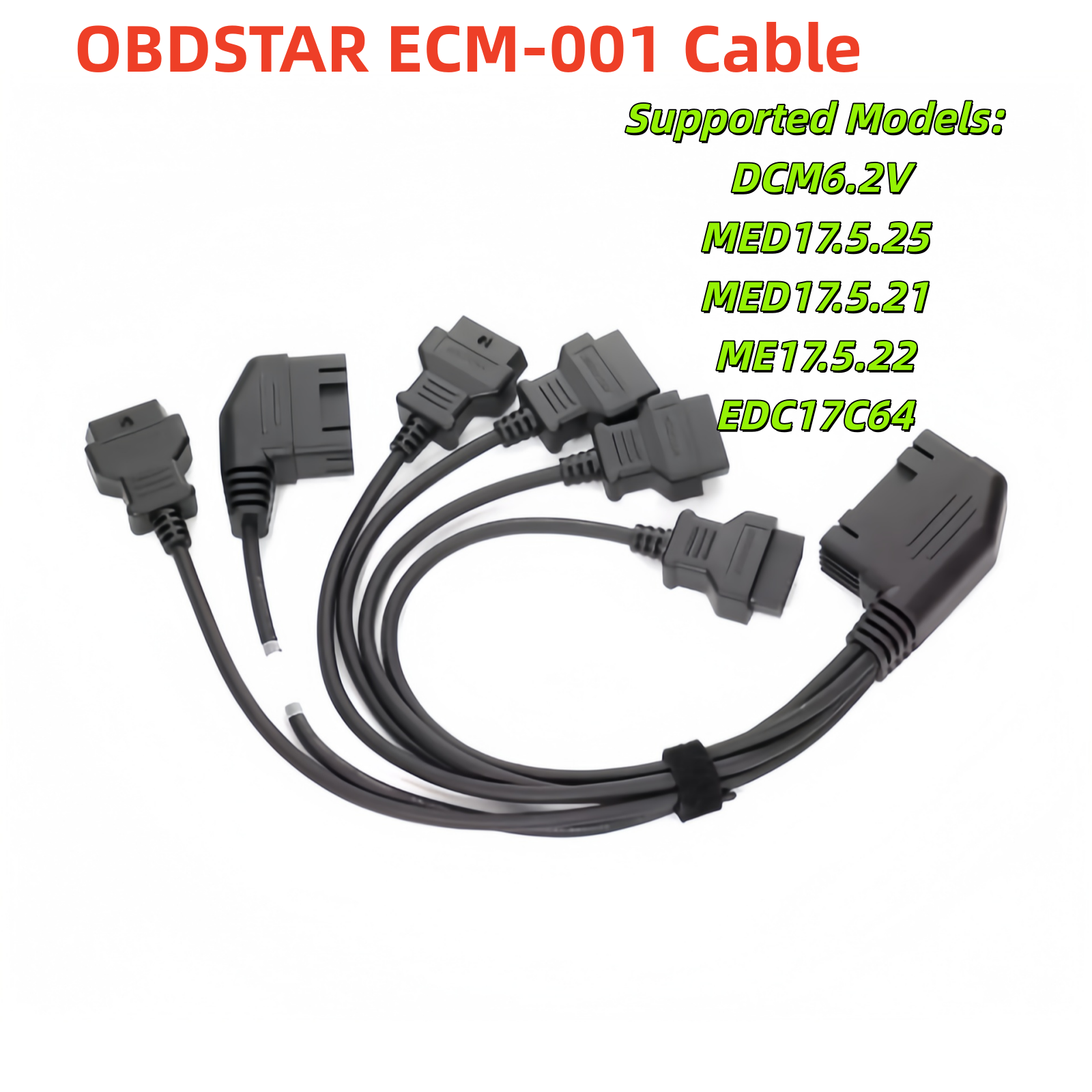 OBDSTAR ECM-001 Cable Read IMMO data, ECU Flasher for DCM6.2V MED17.5.25 MED17.5.21 ME17.5.22 EDC17C64