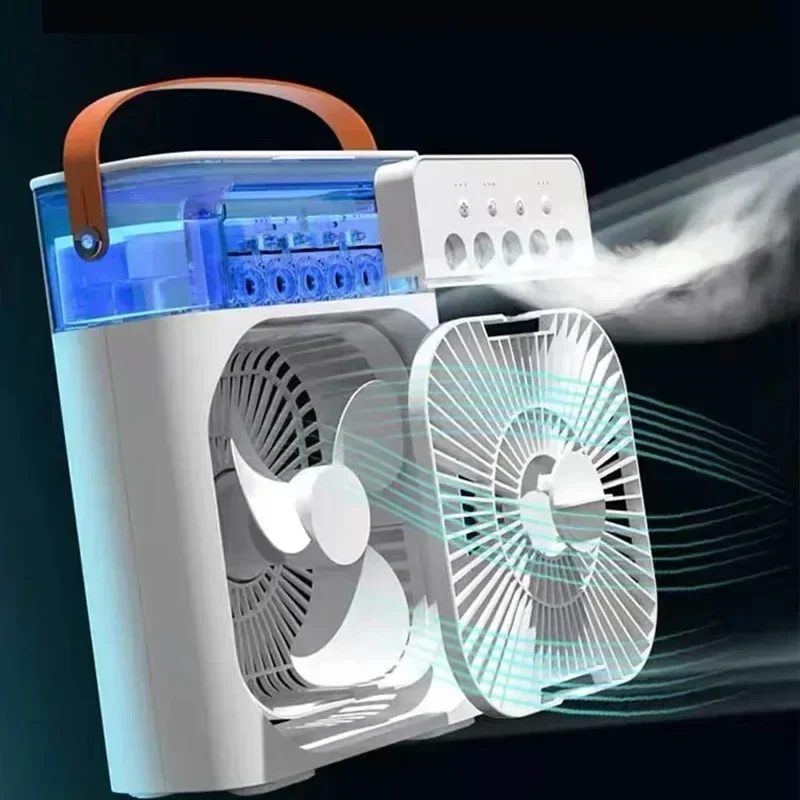 ポータブル加湿器ファンエアコン家庭用小型空気クーラー水冷ポータブル空気調整オフィス用 3 スピードファン