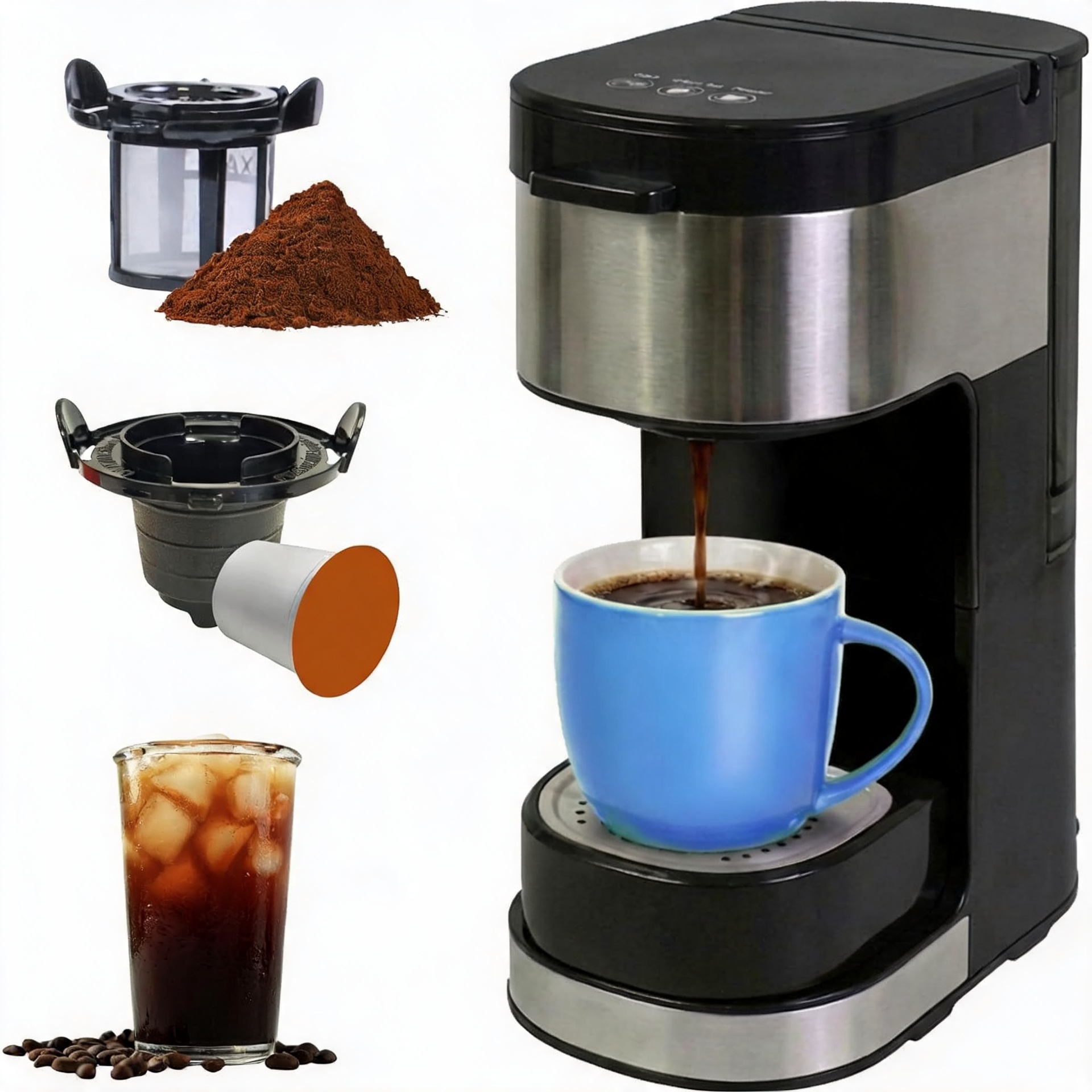 シングルサーブコーヒーメーカー - K‑Cup ポッドと互換性があります