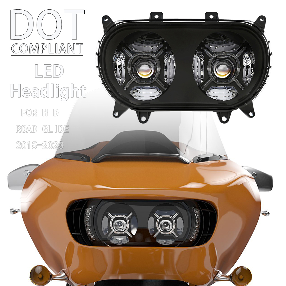 LED ヘッドライトヘッドランプハーレーロードグライド限定ウルトラ 3 FLTRT FLTRX FLTRK FLTRXS FLTRU 2015-2023 オートバイライト W/DRL