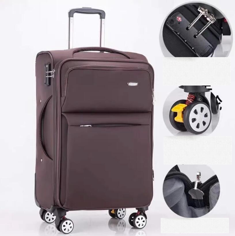 28 インチ オックスフォード ソフトサイド スピナー 荷物 スーツケース 26 インチ オックスフォード 旅行荷物スーツケース 24 インチ メンズ ビジネス トラベル トロリー バッグ