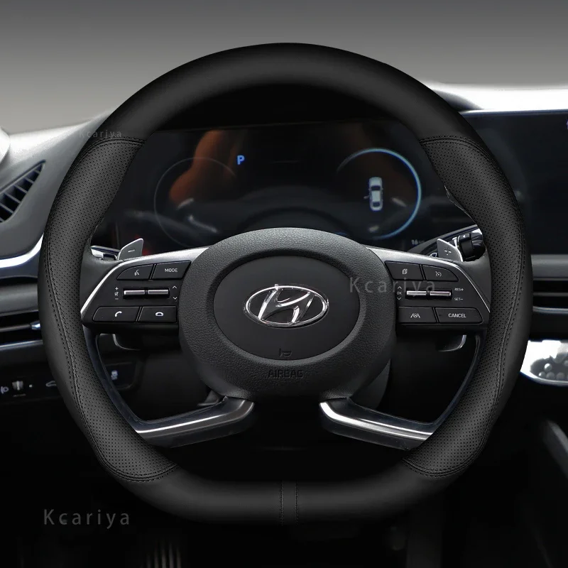 車のステアリングホイールカバー 38 センチメートルヒュンダイ I30 クレタツーソン IX35 ソラリスエラントラサンタフェコナ I40 パリセード自動車の付属品