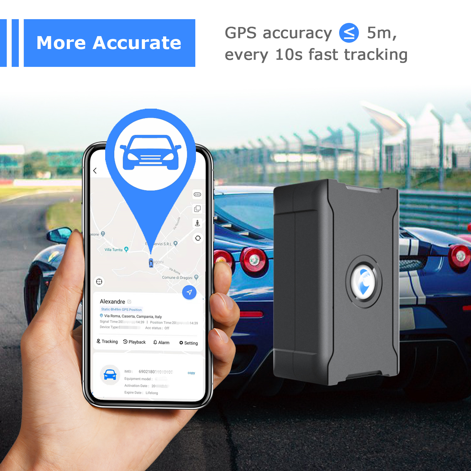 SIM チップなし GPS ロケーター 2G 4G 観光客追跡サービス | Vehicle Charge Tracker のオプションの場所 デフォルトの場所は不要
