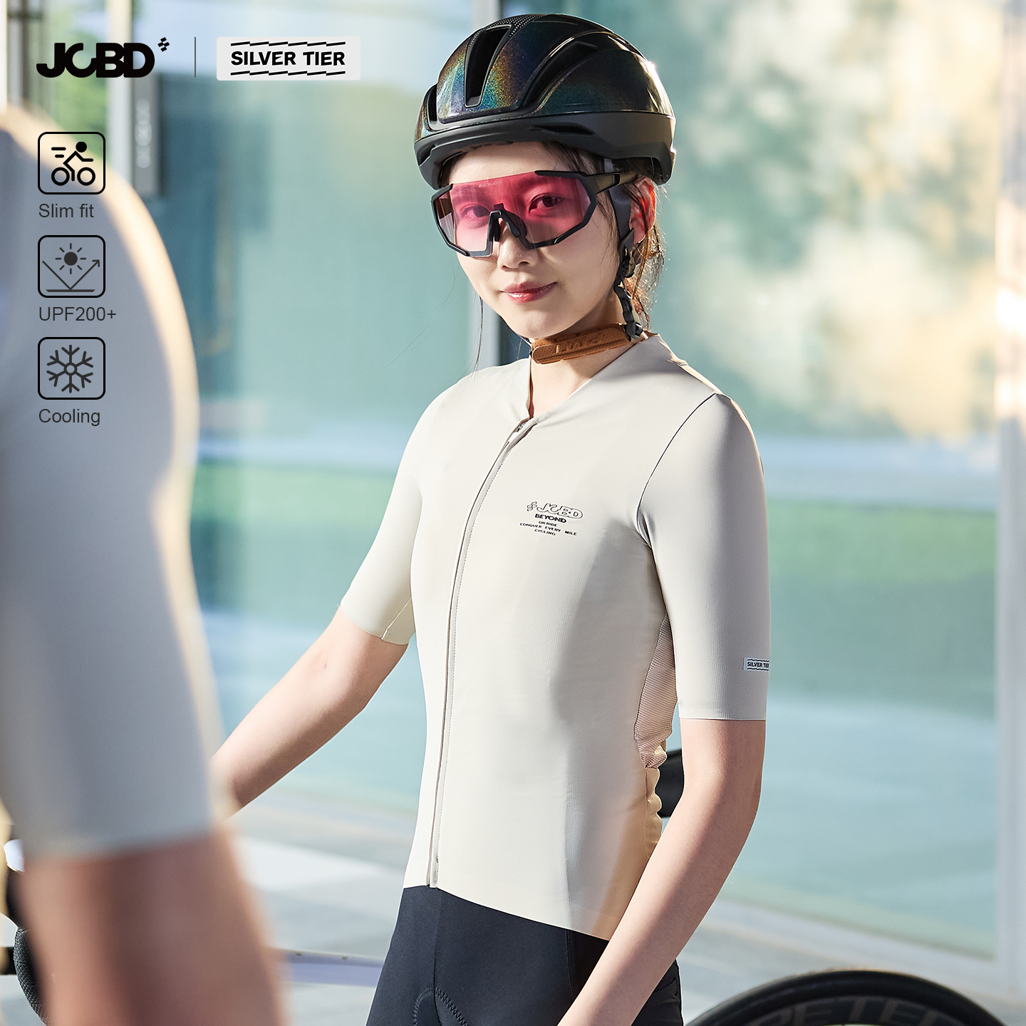 JCBD プロフェッショナル女性サイクリングジャージ半袖プロチーム速乾性夏通気性クールな服ロードバイクトップマイヨ