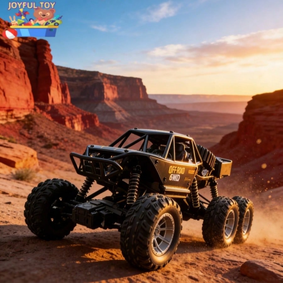 子供の日のベストギフト 1:24 6WD 合金 RC ロッククローラー、2.4GHz リモコン、独立したサスペンション、子供用全地形オフロードクライミングトラックおもちゃ