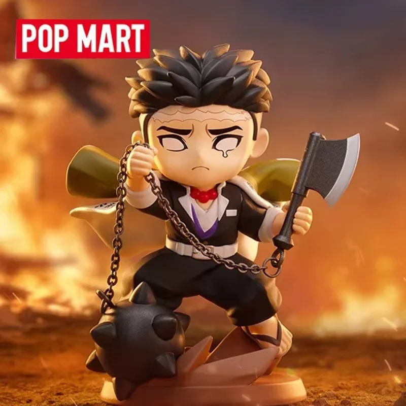 POPMART デーモンスレイヤーキメツのヤイババトルシリーズブラインドボックスおもちゃミステリーボックスミステリー Caixa アクションフィギュアサプライズかわいいモデル