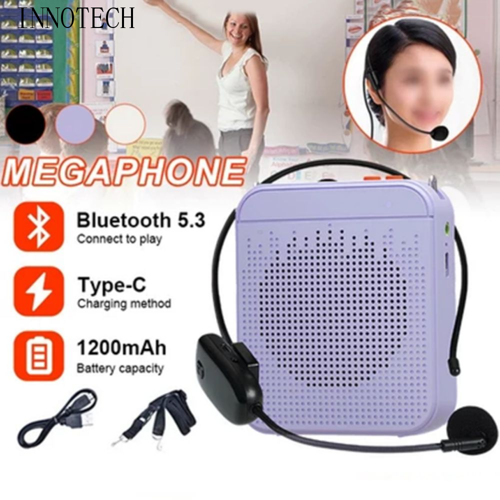K5 ワイヤレス音声アンプベルト軽量 Bluetooth スピーカー FM ラジオプラスチックサウンドアンプ教師クラス用