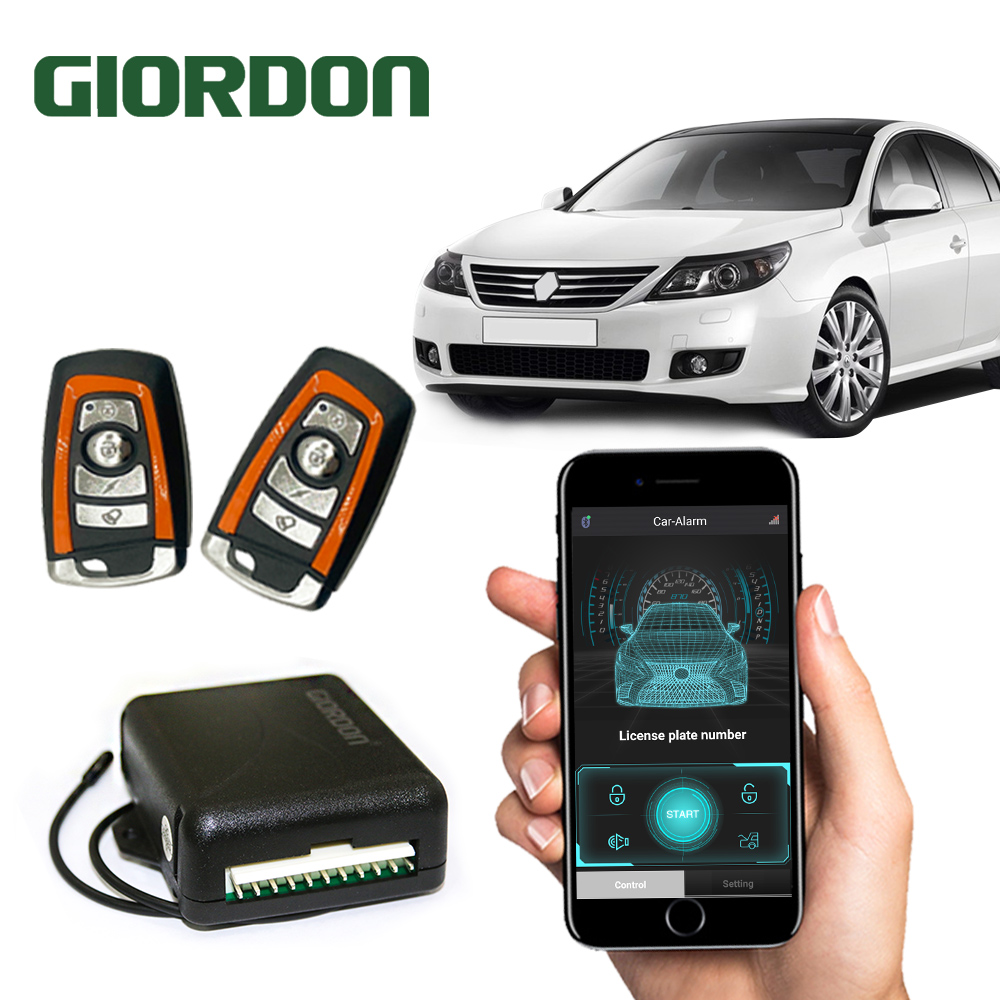 GIORDON ユニバーサル 12V 車リモートセントラルキットドアロックキーレスエントリーシステム集中ロックリモート Contr