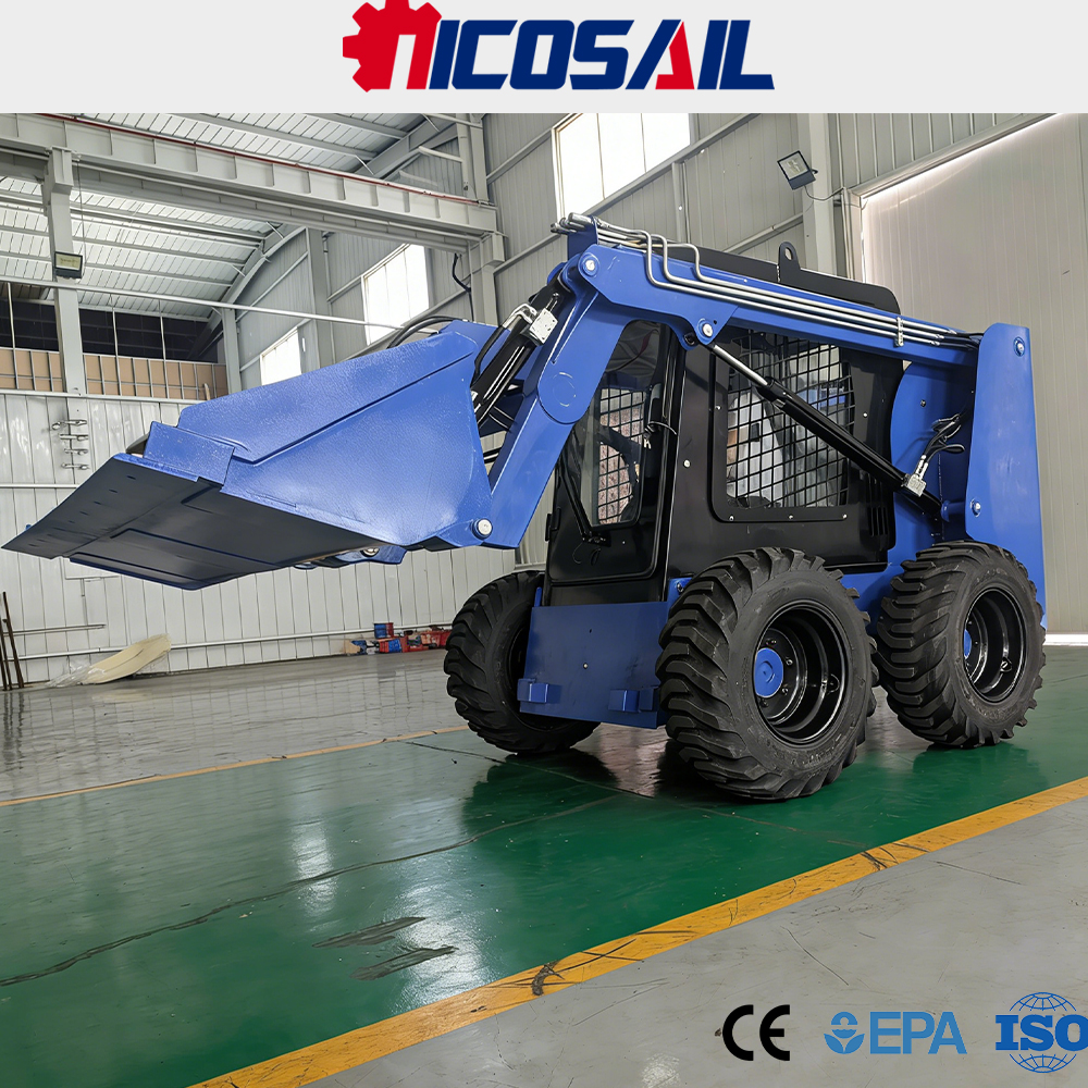 Nicosail JC25 コンパクトスキッドステアローダー CE 承認済み高耐久高効率農地建設用