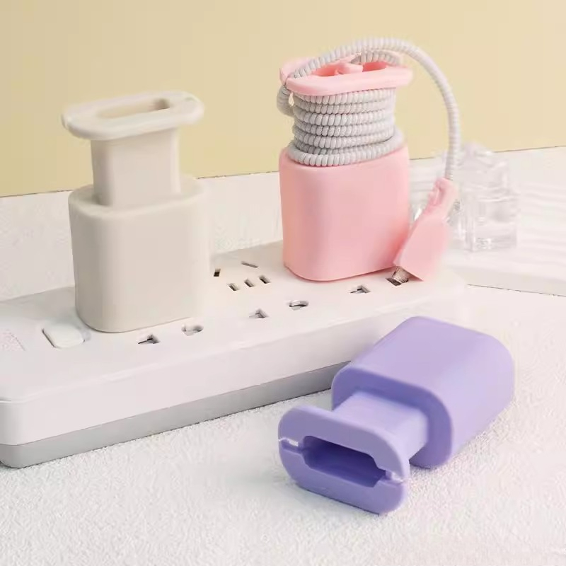 2In1 充電器保護ケースケーブルオーガナイザーポータブル充電コード収納カバーアンチスクラッチ旅行電話充電器ラップホルダー