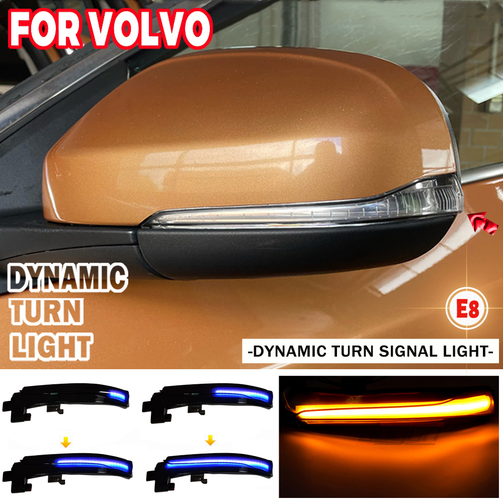 LED ダイナミックターンシグナルライトボルボ V40 CC II V60 S60 2011-2018 S80 V70 III サイドミラーシーケンシャルウインカーインジケータランプ