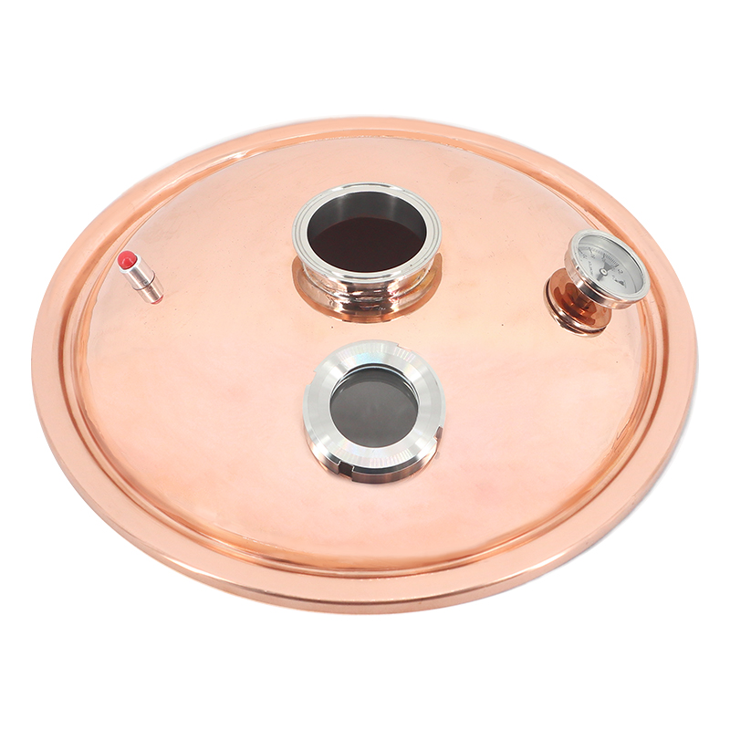 HOOLOO 銅蒸留器蓋 320 ミリメートル直径クランプポート 2 "蒸留蓋ワイン製造キット蒸留器家庭電化製品自家製