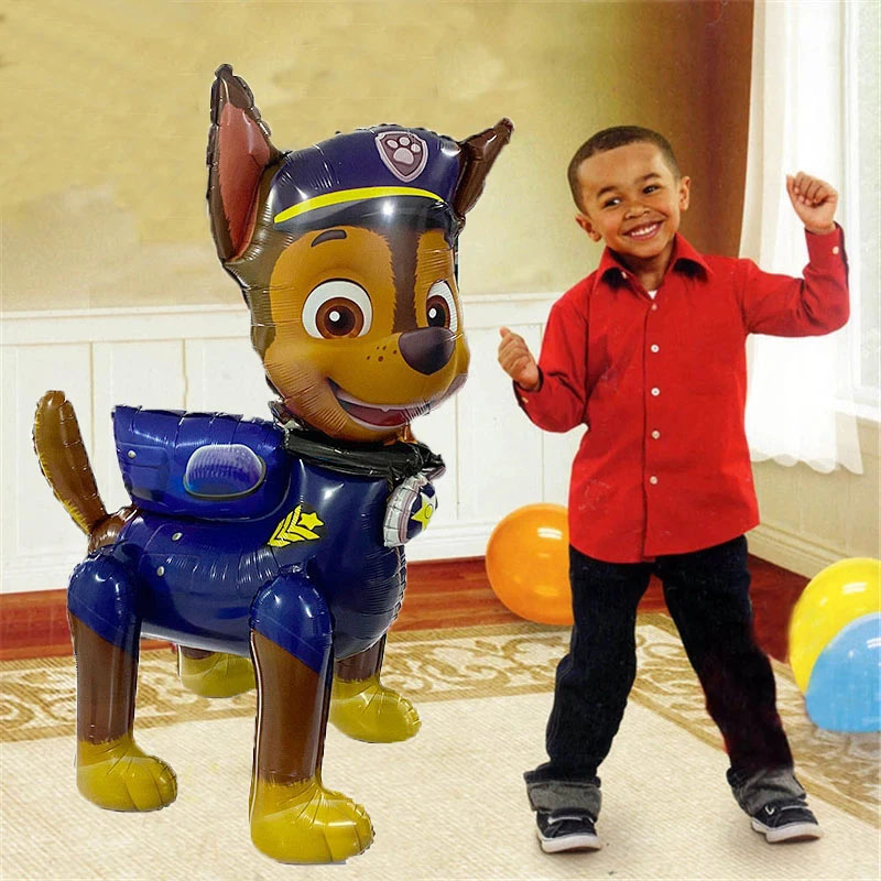 3D パウパトロール漫画犬バルーンライダーチェイススカイエベレストアルミフィルムバルーンおもちゃ子供の誕生日パーティーの装飾おもちゃ