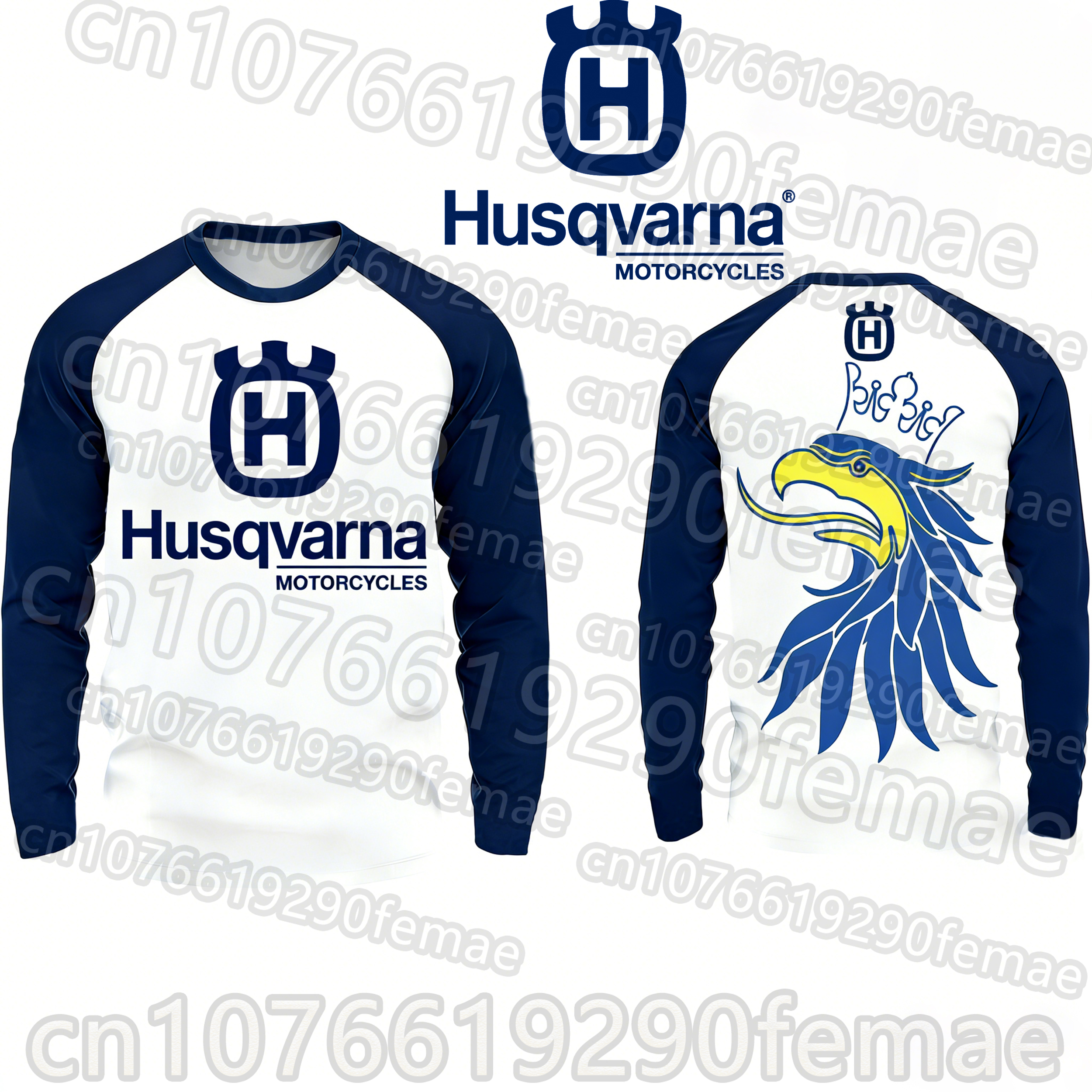 スウェーデン ハスクバーナ インスパイア メンズ Tシャツ 2026 – 長袖 春夏 オートバイ カジュアル トップ 日常用