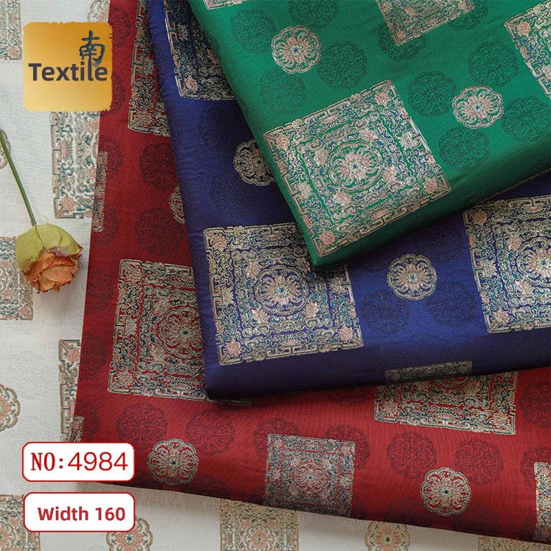 Soft Yarn Dyed Jacquard Fashion Fabric for Coat Dress Clothing Design Cloth Handmade Diy By The Meter Sewing Material