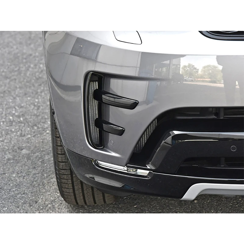 ペア車のフロントバンパーグリルエアベントカバー装飾車トリムランドローバーディスカバリー 5 L462 2017-2019