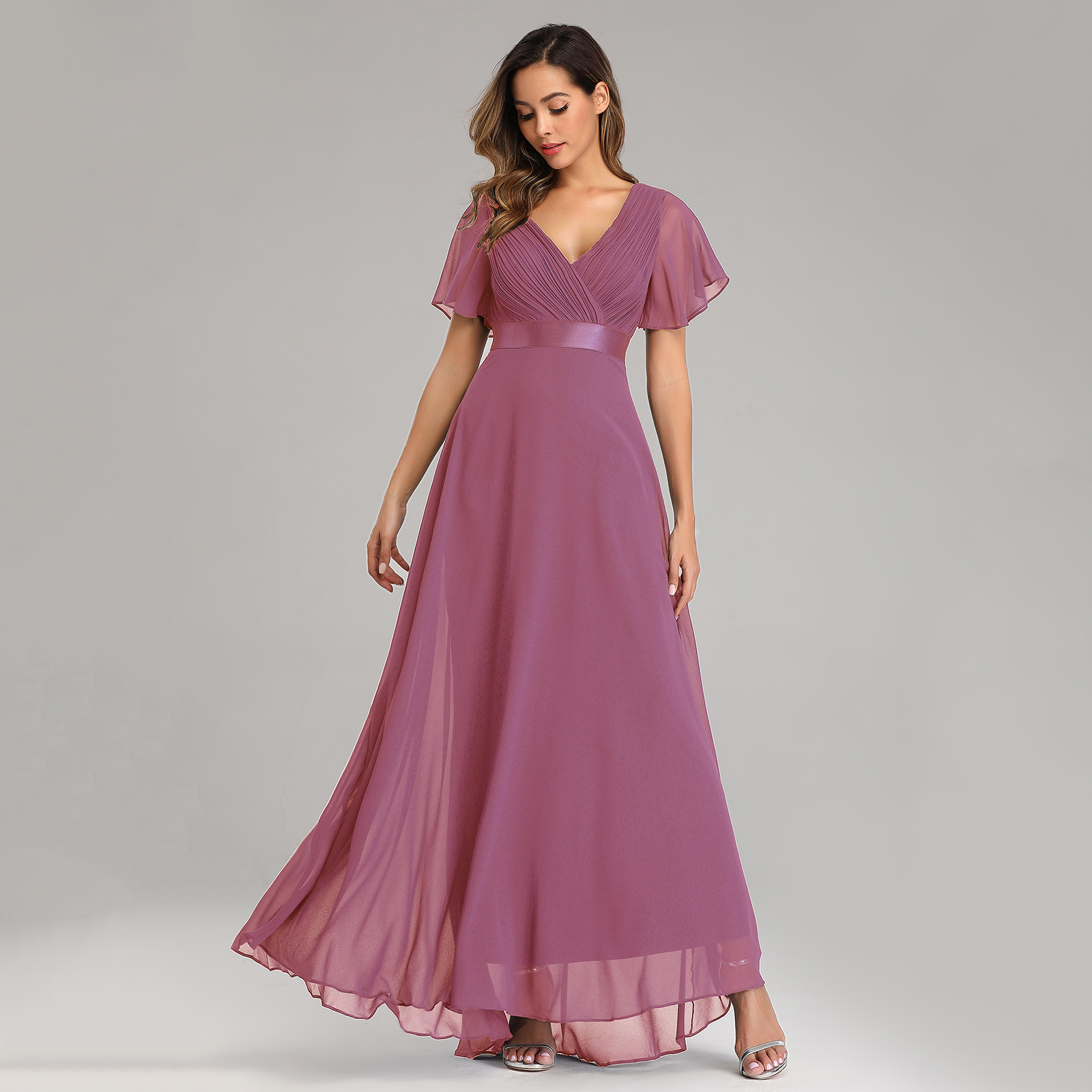 ICCLEK プラスサイズの女性服パーティーイブニングドレスエレガントでかわいい女性のドレスシフォンソフト Vestidos デ Noche Tallas G