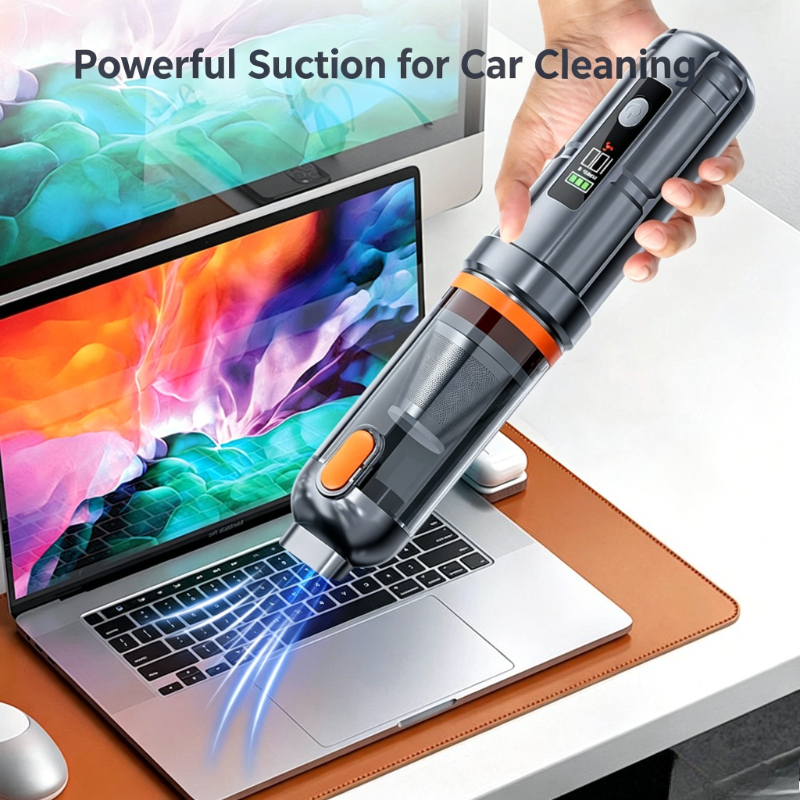 17000PA 車用掃除機 ブラシレスモーター付き ハンドヘルド掃除機 ポータブル コードレス 圧縮空気ダスター 車 ホーム オフィス ペット用