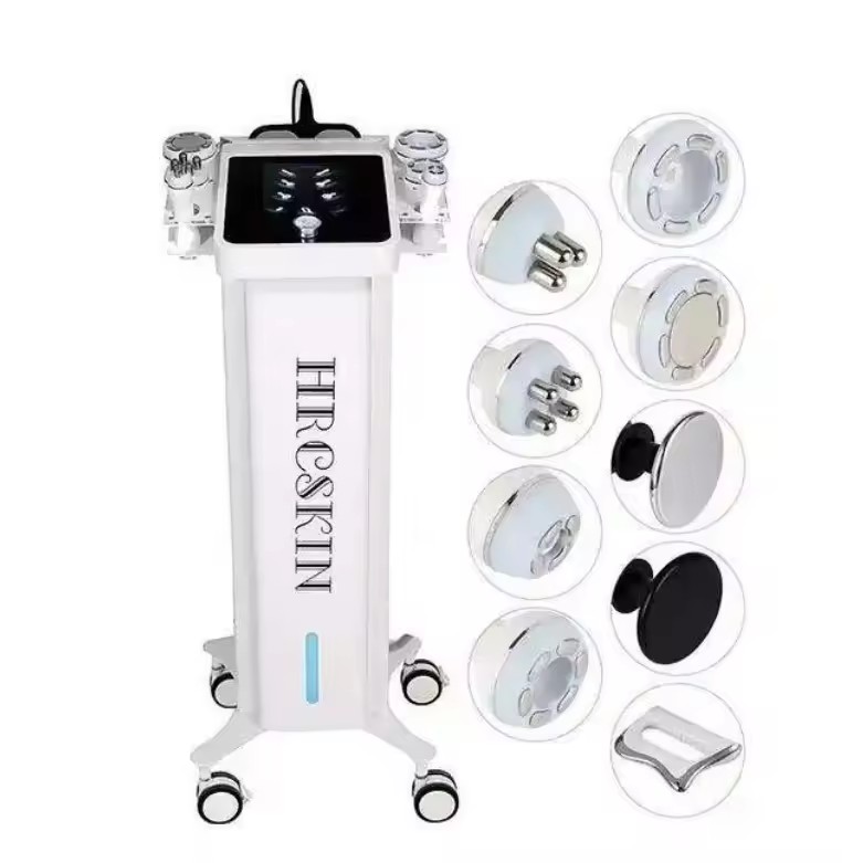 Vertical 9 in 1 448Khz Skin Tightening 3 Vacuum Radiofrequencias 40k Body Slimming Machine