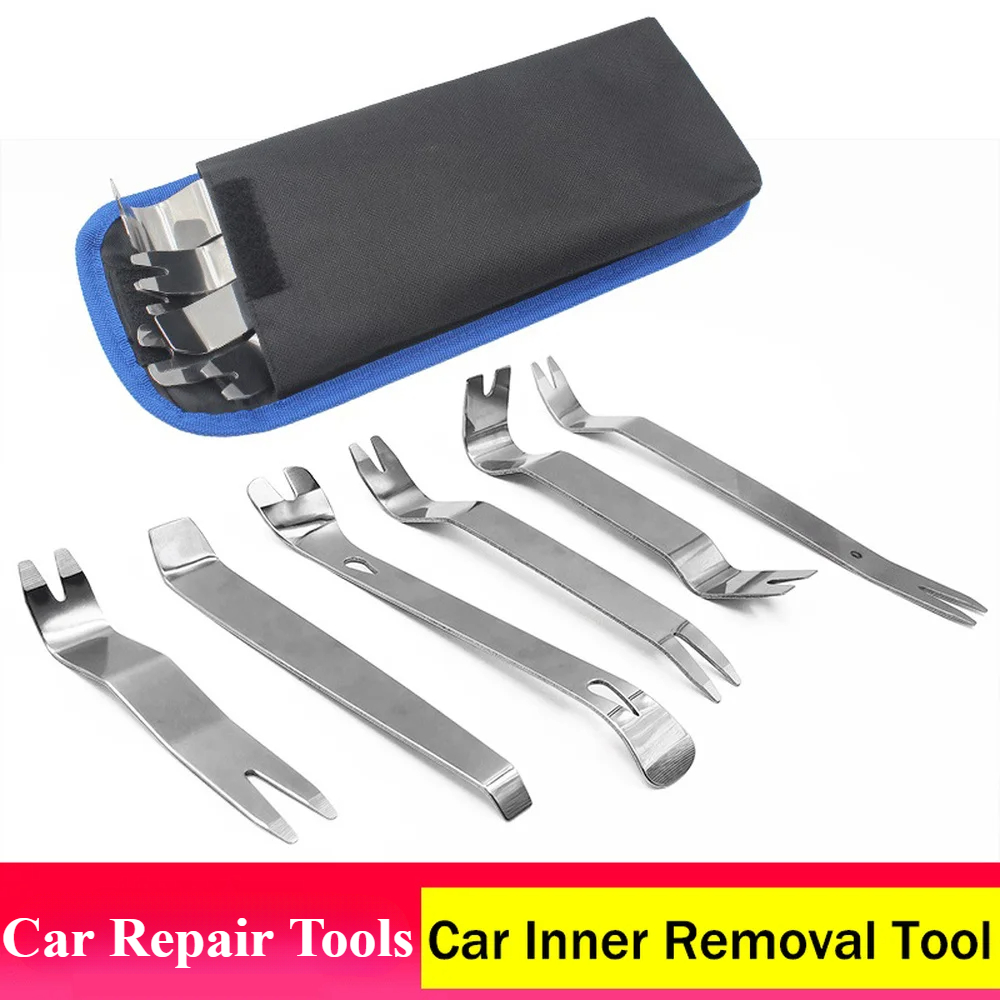 6/7pcs Car Inner Removal Tool Car Hand Tools Car Radio Door Clip Panel Trim Dash Audio Removal Installer Pry Tool Repair Tools