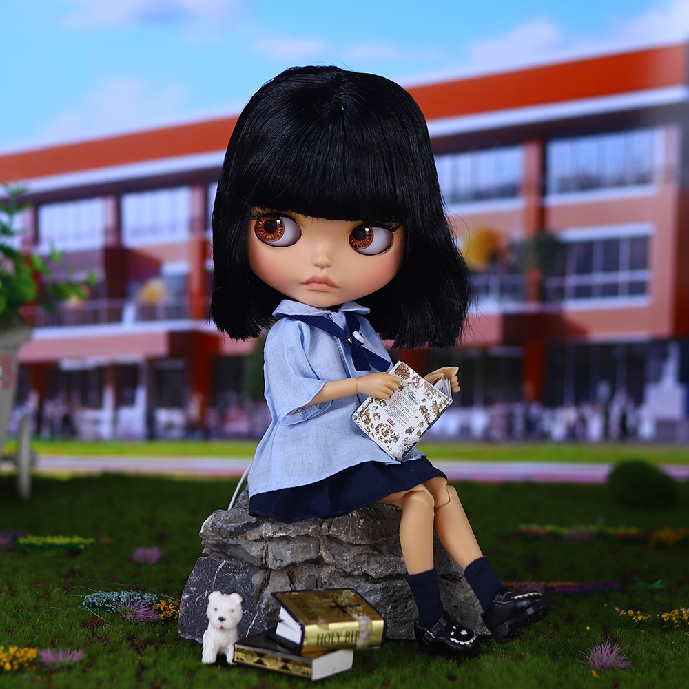 ICY DBS ブライス人形 BJD ジョイントボディ日焼け肌マットフェイスセット人形 1/6 30 センチメートルガールギフトアニメ SD