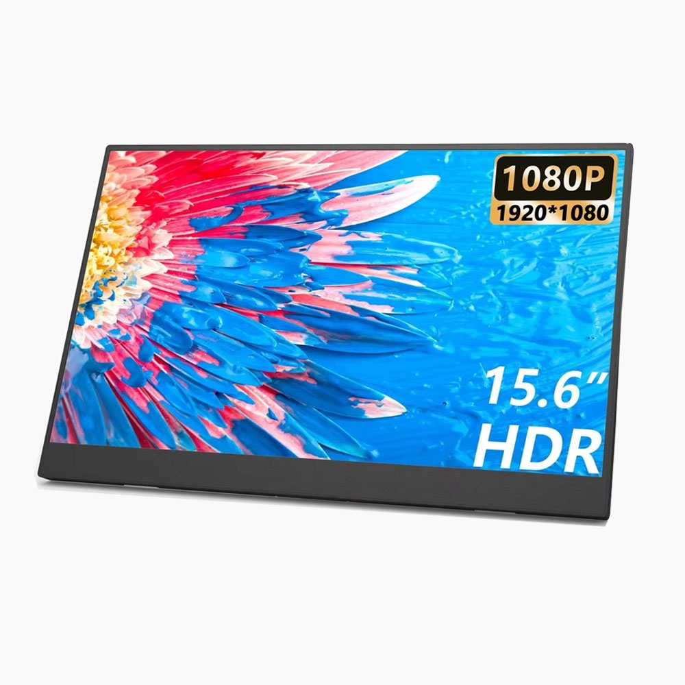 新しい 15.6 インチ ポータブル モニター IPS HDR FHD 1080P USB-C プラグ