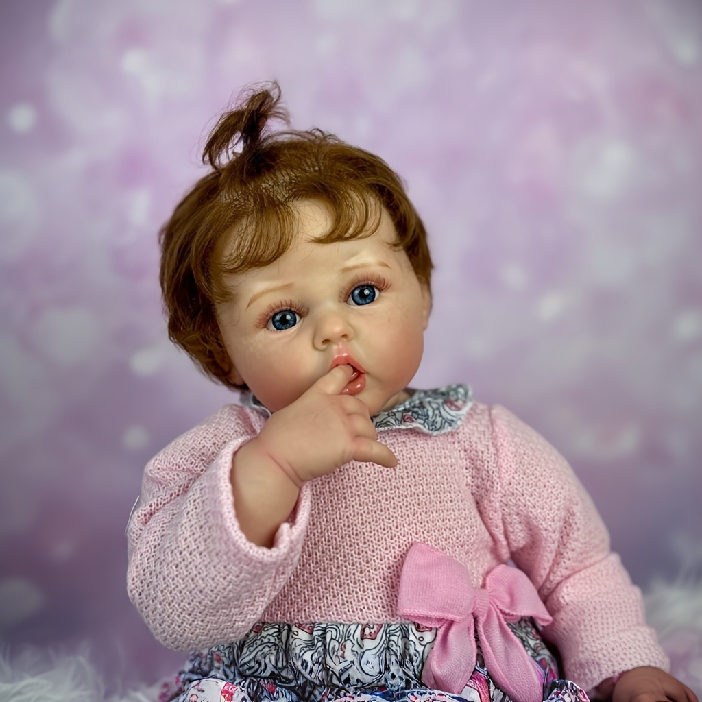 BZDOLL 50cm 20インチ リボーンベビー布ボディ人形 リアルなビニール新生児 3Dペイント皮膚と静脈付き 手作りの素敵なギフト 3人子供用