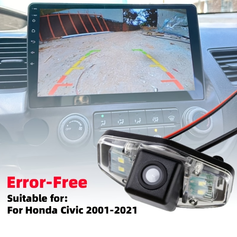 エラーフリーカーリアビューバックアップカメラ、2001-2021 ホンダシビック (第 7 世代/第 8 世代/第 9 世代) セダン/ハッチバック用 | DXモデルに適合しません