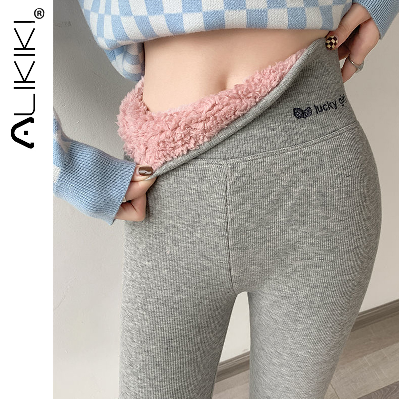 フリース裏地レギンス女性厚手ソフトハイウエストおなかコントロールサーマルタイツ暖かいベルベットパンツ寒い冬用