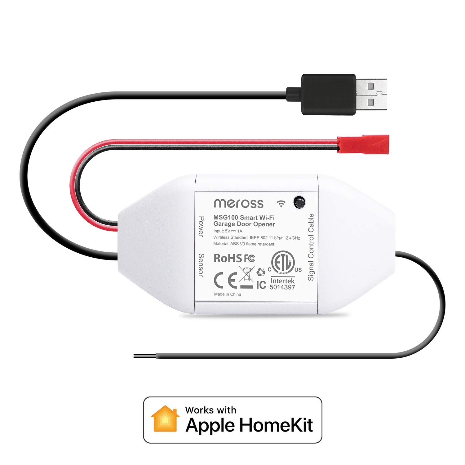 Meross HomeKit スマート WiFi ガレージドア オープナー WiFi センサー コントローラー リモコン サポート Alexa Google アシスタント SmartThings
