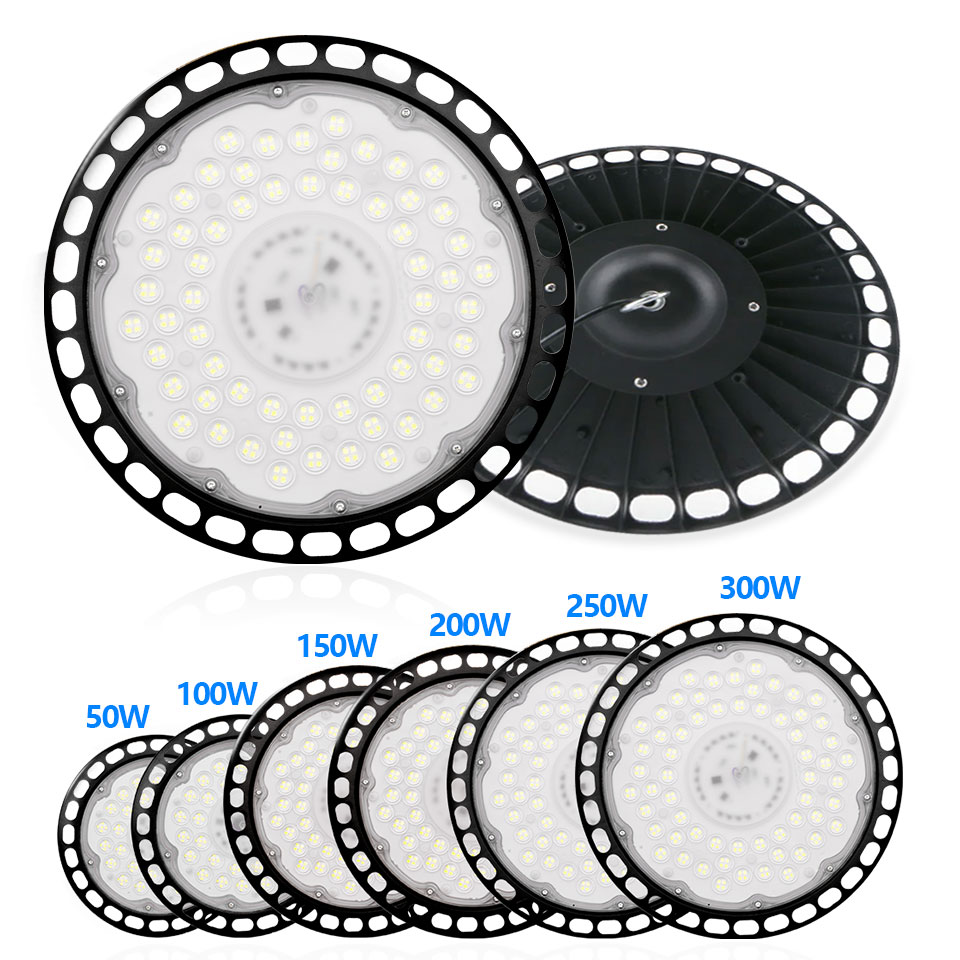 ハイベイライト UFO 超高輝度 AC220V 50 ワット 100 ワット 150 ワット 200 ワット 300 ワット防水商業産業ガレージワークショップガレージランプ