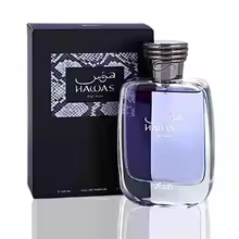 Hawas メンズ コロン – オードトワレ スプレー 100ml (3.4オンス)、プレミアム アラブ香水