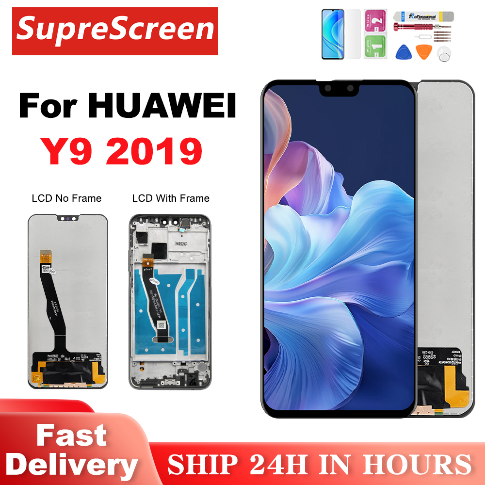 Y9 2019 画面 Huawei 社 Y9 2019 液晶 JKM-LX1 LX2 LX3 AL00 液晶タッチスクリーンデジタイザディスプレイ Y9 2019 画面交換
