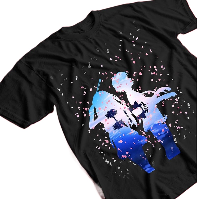 2026 夏ファッション四月は君の嘘四月は君の嘘かおりこうせいアニメ桜クラシックエッセンシャル Tシャツ